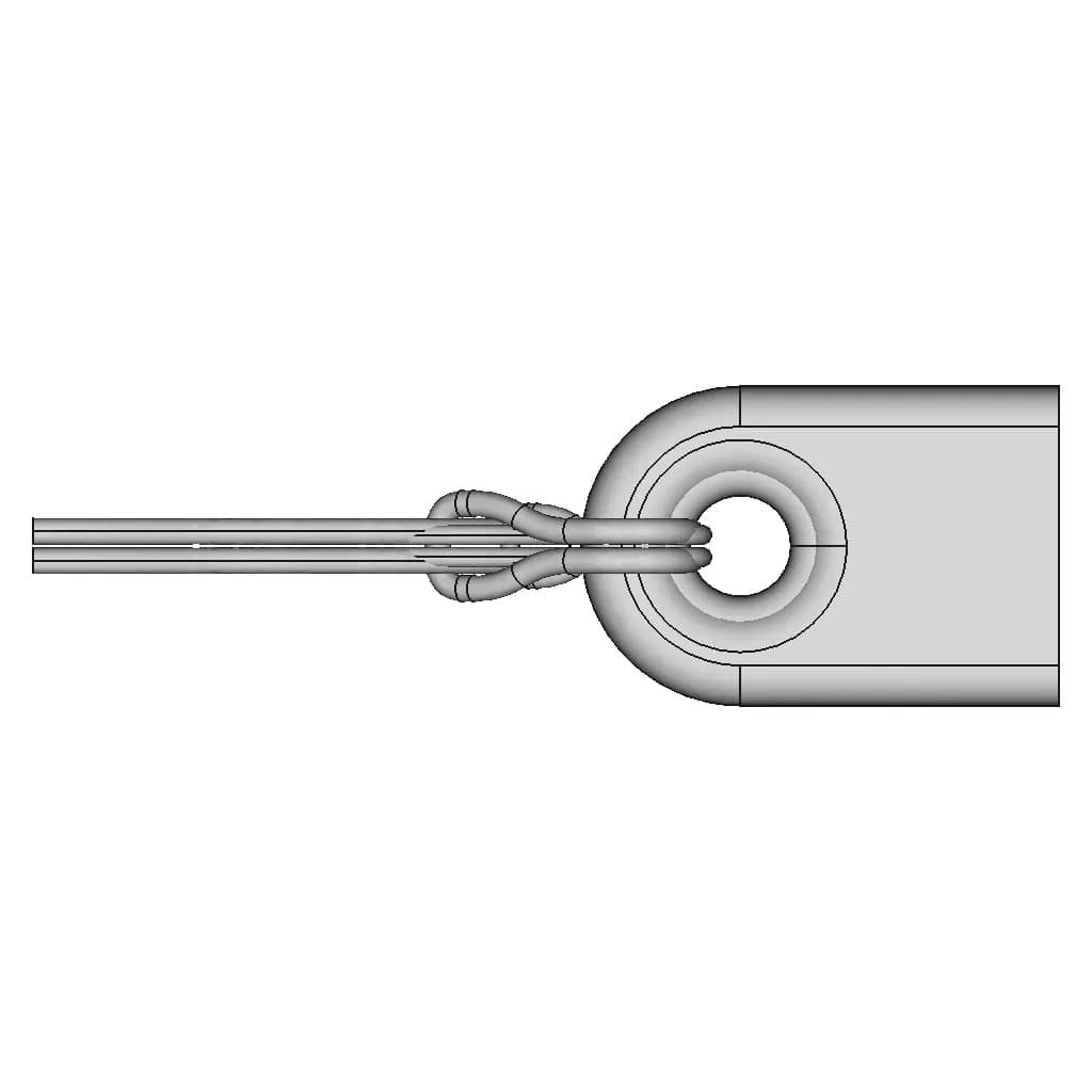3D Lanyard Cord Mockup ( Mockup 3D De Cordão ) - Downloadable CAD Representation_0_270_degree_snapshot