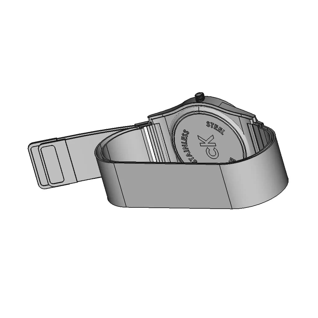 Ck Wrist Watch | 3D Engineering Design File_60_30_degree_snapshot