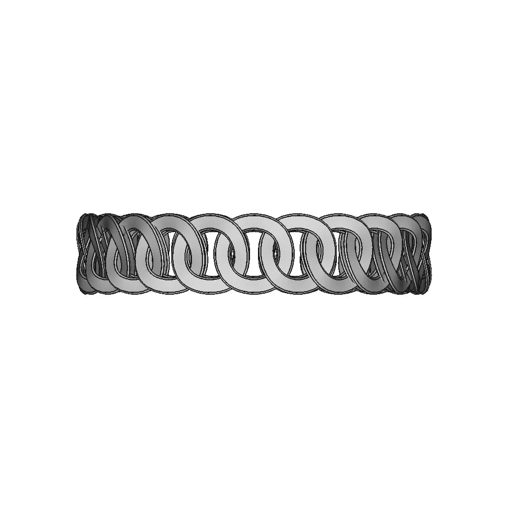 Solidworks: Chain Bracelet - Downloadable CAD Representation_0_0_degree_snapshot