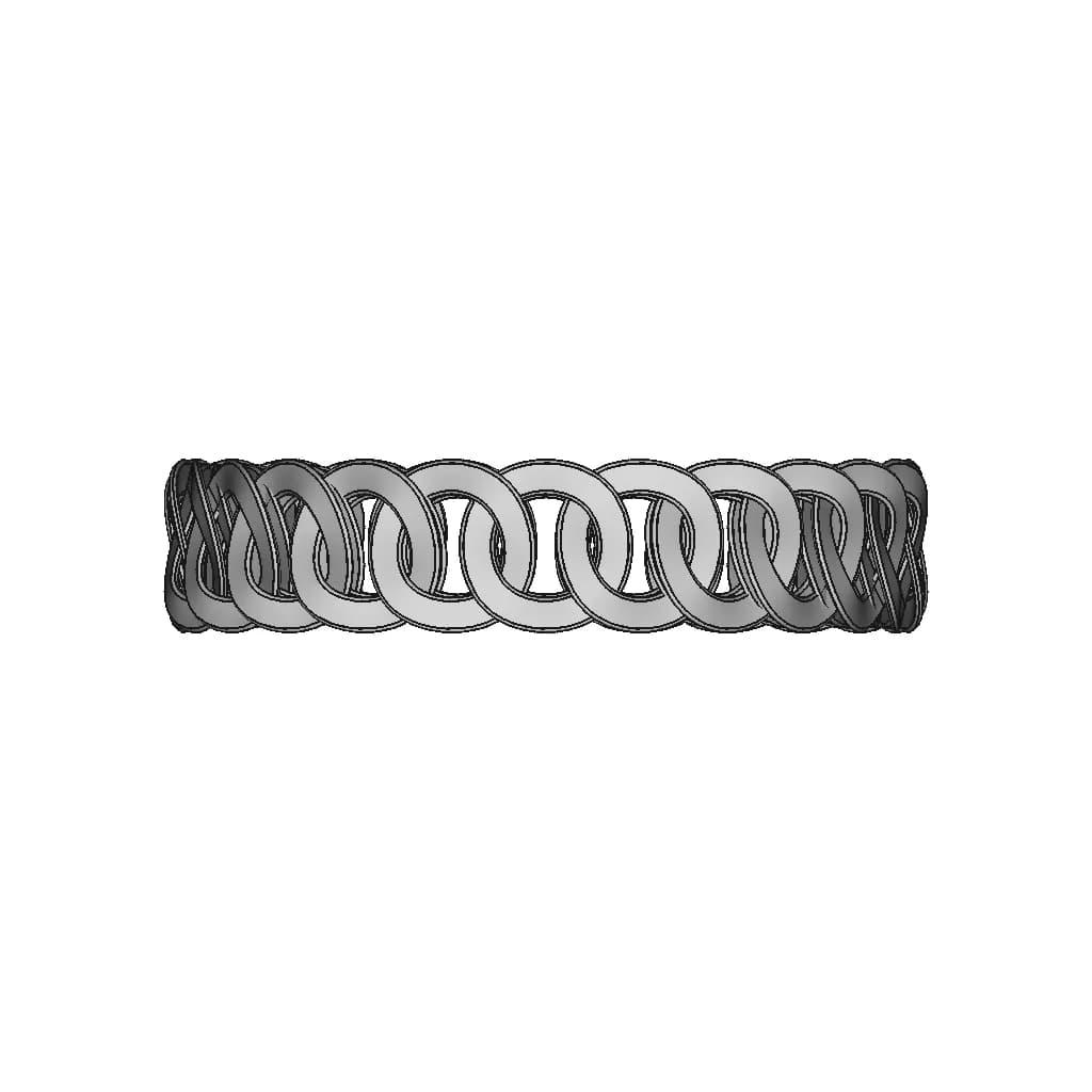 Solidworks: Chain Bracelet - Downloadable CAD Representation_0_270_degree_snapshot