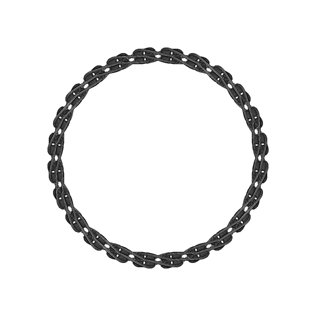 Solidworks: Chain Bracelet - Downloadable CAD Representation_270_0_degree_snapshot