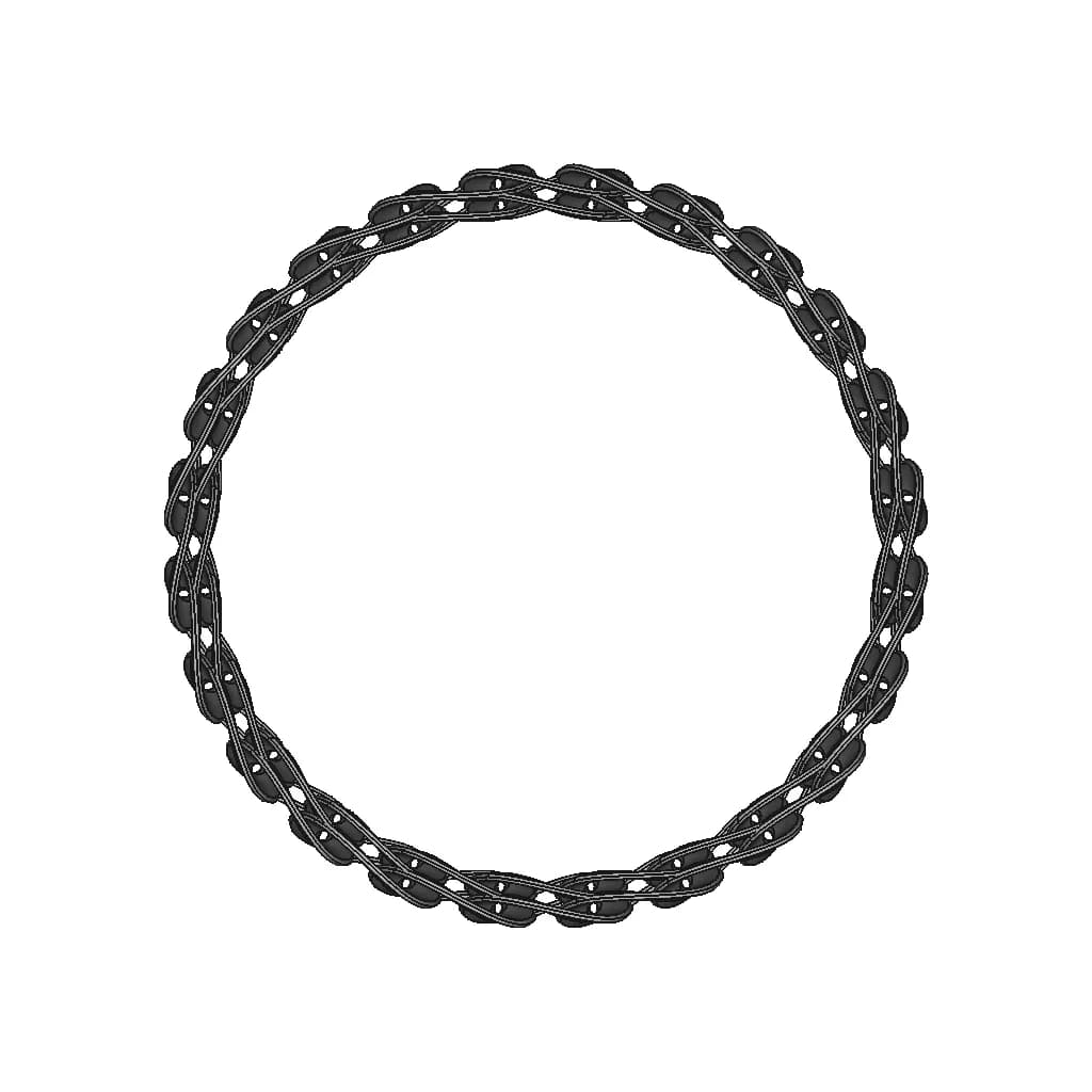 Solidworks: Chain Bracelet - Downloadable CAD Representation_90_0_degree_snapshot
