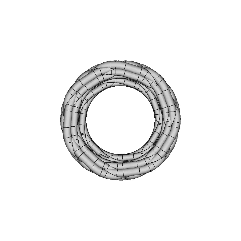 7 String Braid Wedding Ring - Downloadable CAD Representation_0_90_degree_snapshot