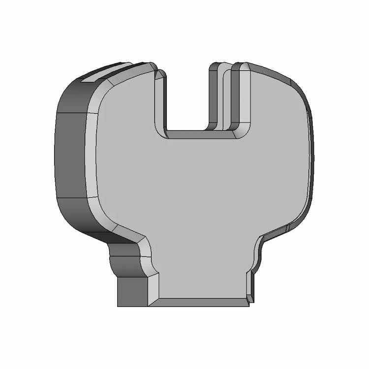 Yale 1000Ca Key Cover B1 - Downloadable CAD Representation