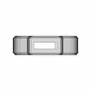 Yale 1000Ca Key Cover B1 - Downloadable CAD Representation_90_0_degree_snapshot
