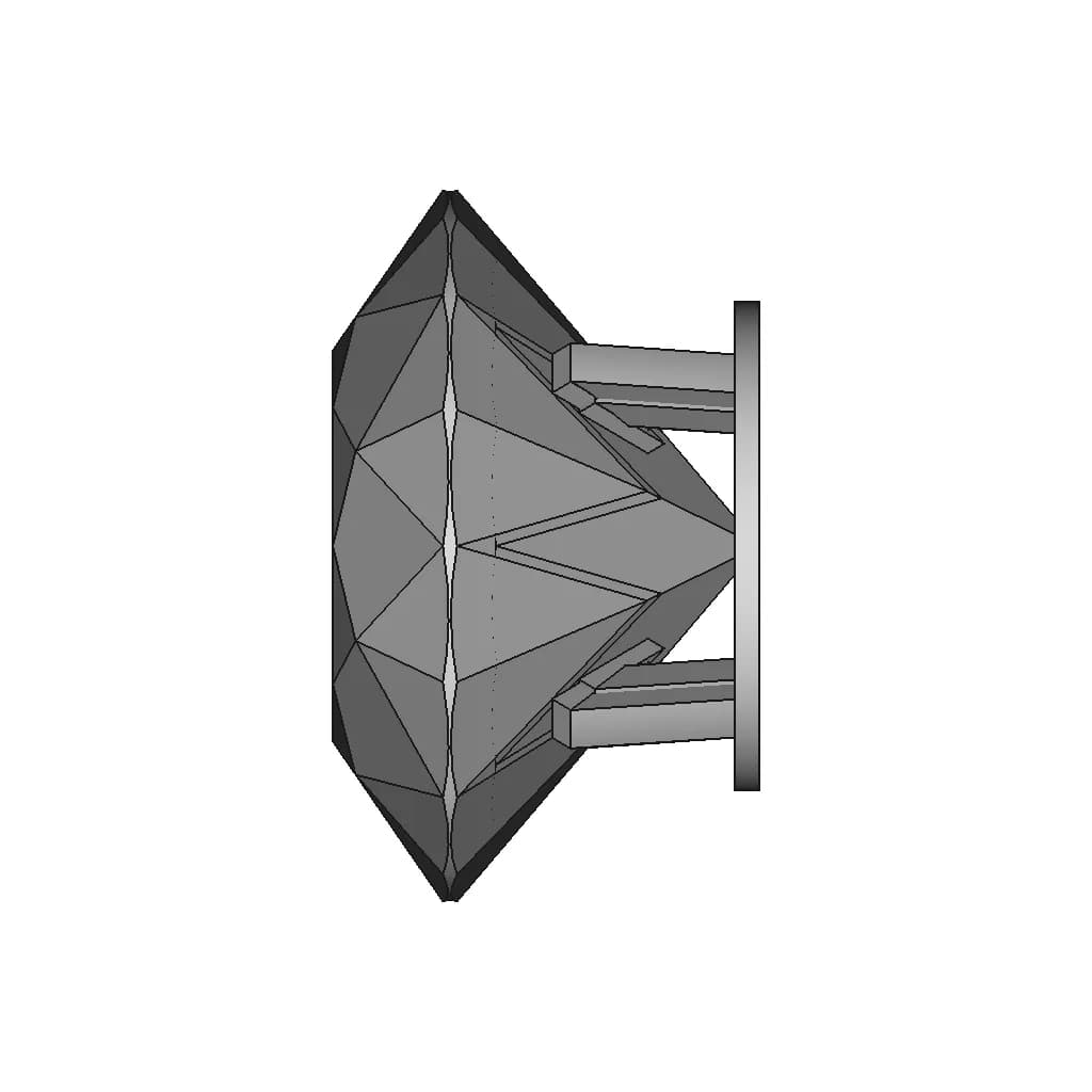 Di̇amond (Elmas) | 3D Engineering Design File_0_90_degree_snapshot