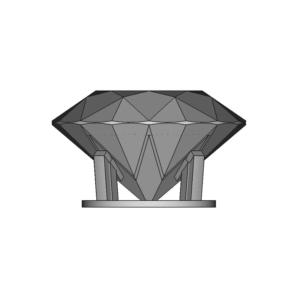 Di̇amond (Elmas) | 3D Engineering Design File_90_0_degree_snapshot