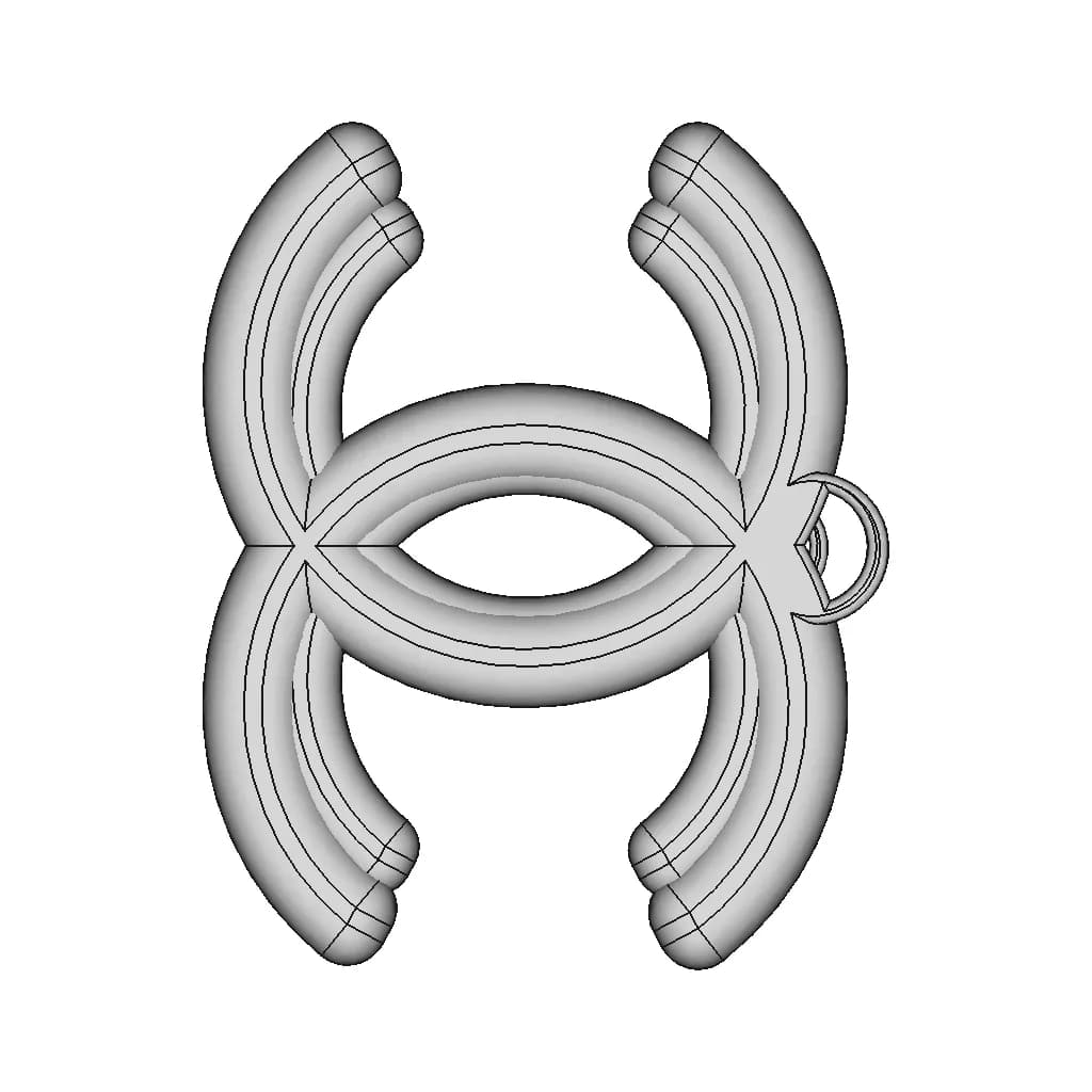 Chanel Logo | High-Quality CAD Model_270_0_degree_snapshot