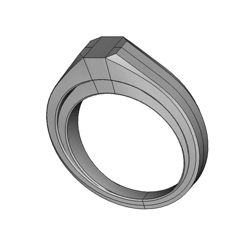 Octagon Ring - Standard Mechanical Component_60_30_degree_snapshot