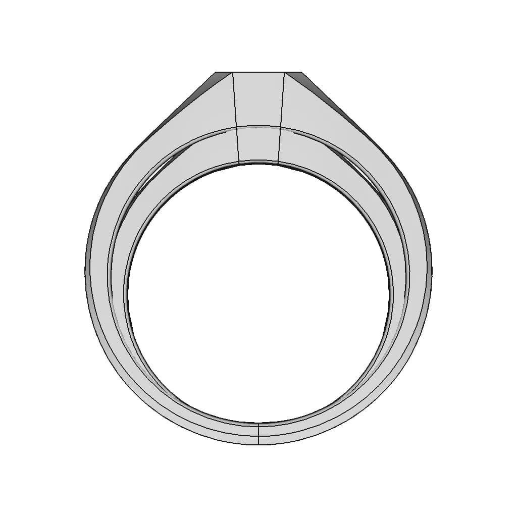 Octagon Ring - Standard Mechanical Component_90_0_degree_snapshot