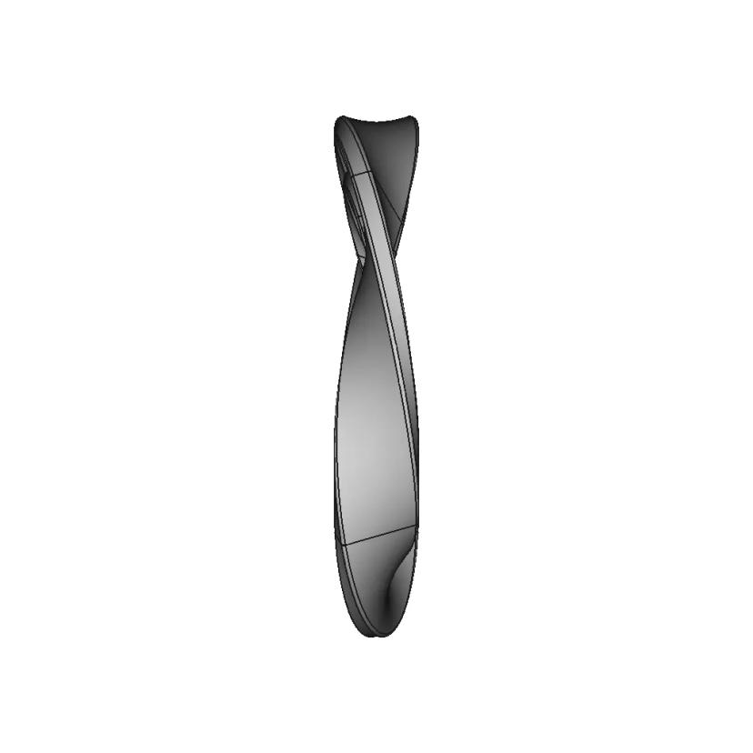540 Degree Twist Möbius Strip - Downloadable CAD Representation