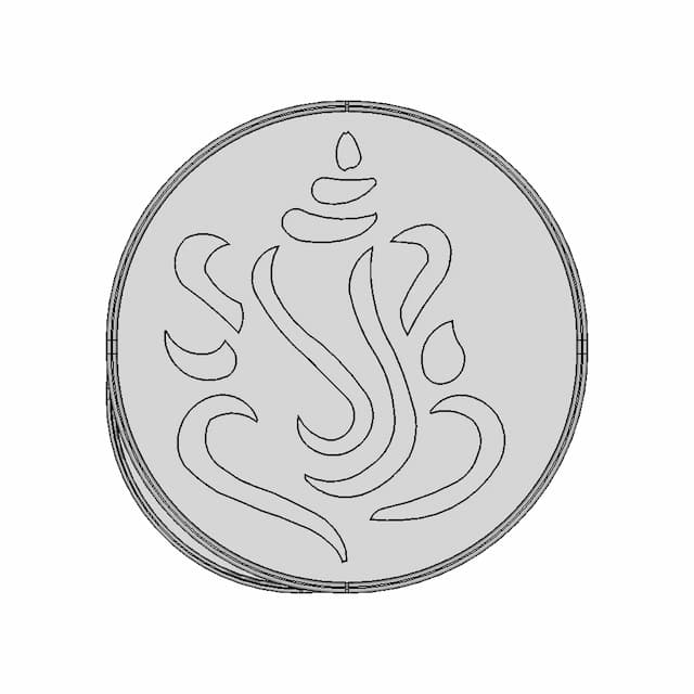 Lord Ganesh Glass Idol - Standard Mechanical Component