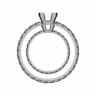 Art Ring Gothic Engagement Ring 375_Rose_Gold & Emerald Topaz & Palladium | High-Quality CAD Model_90_0_degree_snapshot