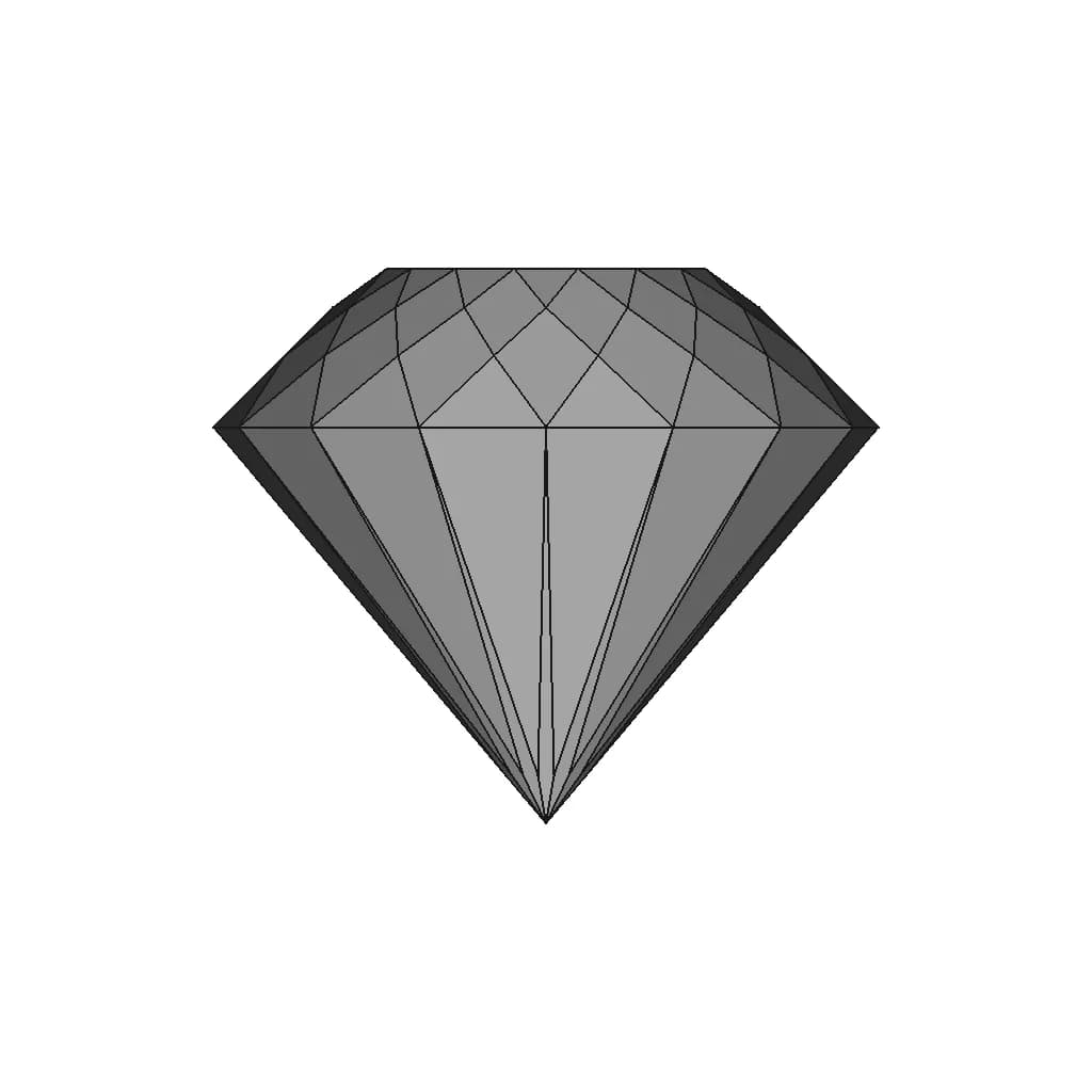 Diamond 钻石 | 3D Engineering Design File_0_270_degree_snapshot