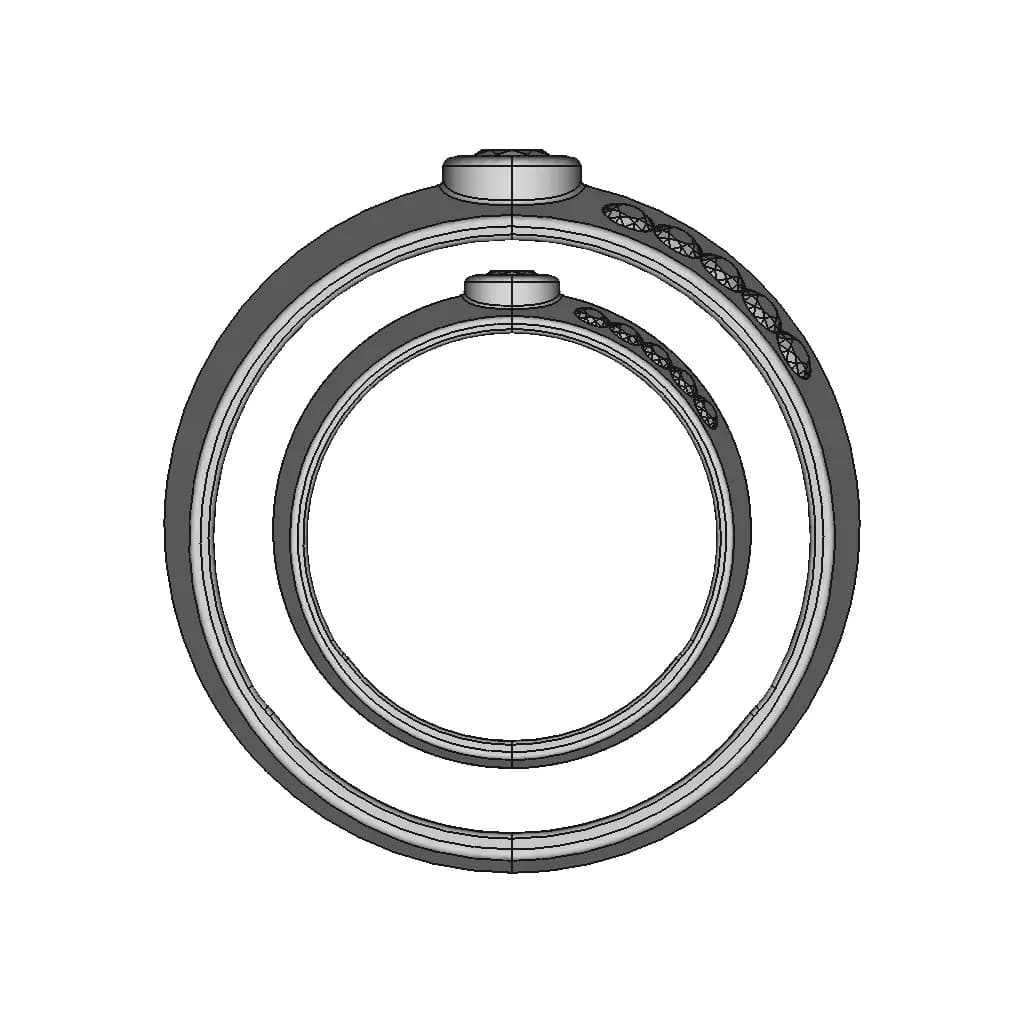 Fashion Jewellery Ring For Ladies | High-Quality CAD Model_0_0_degree_snapshot