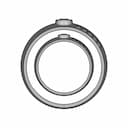 Fashion Jewellery Ring For Ladies | High-Quality CAD Model_0_0_degree_snapshot