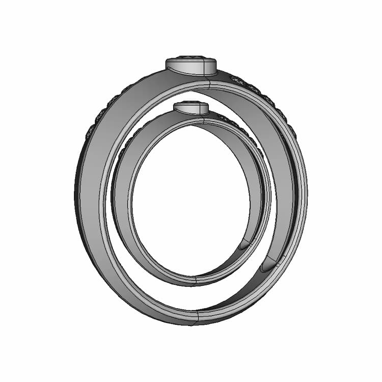 Fashion Jewellery Ring For Ladies | High-Quality CAD Model