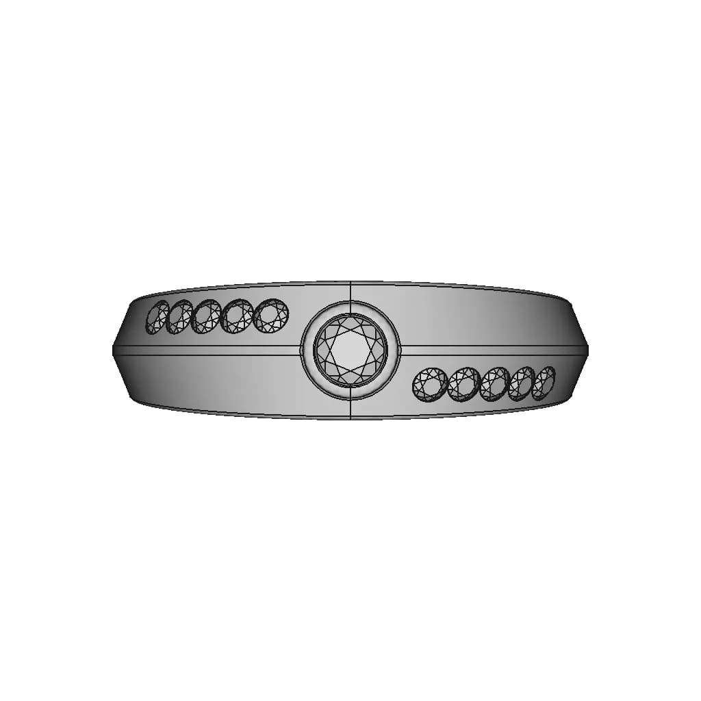 Fashion Jewellery Ring For Ladies | High-Quality CAD Model_270_0_degree_snapshot