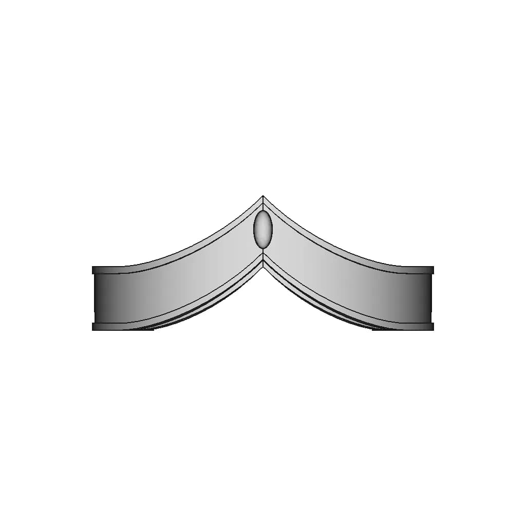 Sailor Moon Tierra - Printable - Downloadable CAD Representation_90_0_degree_snapshot