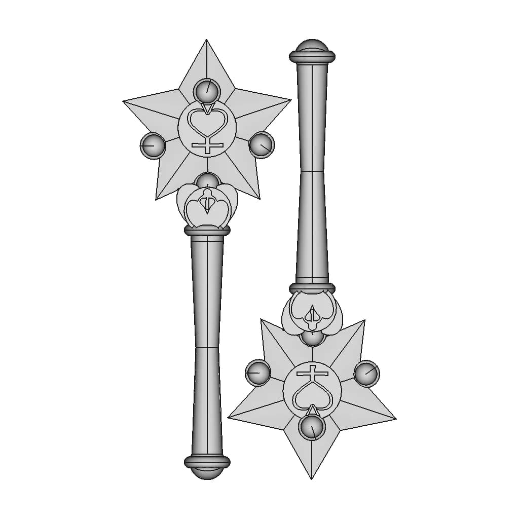 Sailor Mercury Wand - Printable - Standard Mechanical Component_0_0_degree_snapshot