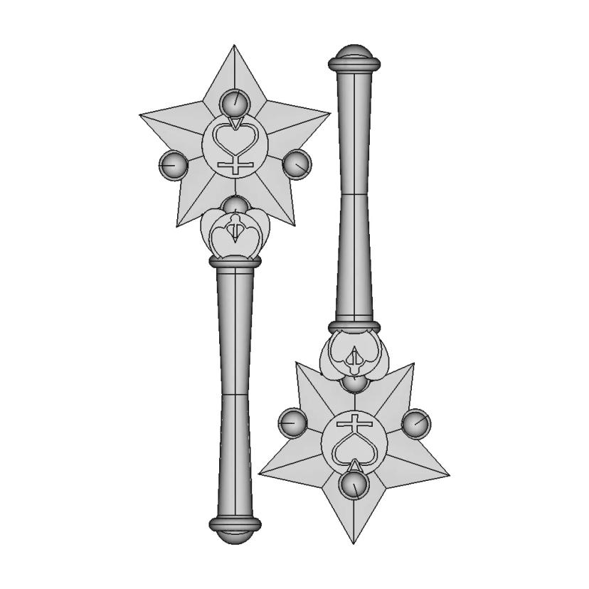 Sailor Mercury Wand - Printable - Standard Mechanical Component