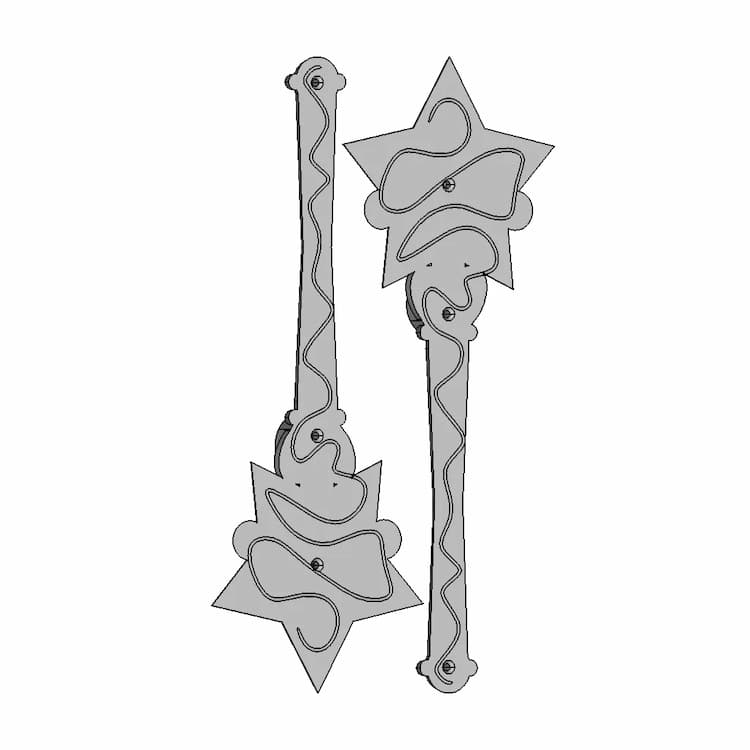 Sailor Mercury Wand - Printable - Standard Mechanical Component