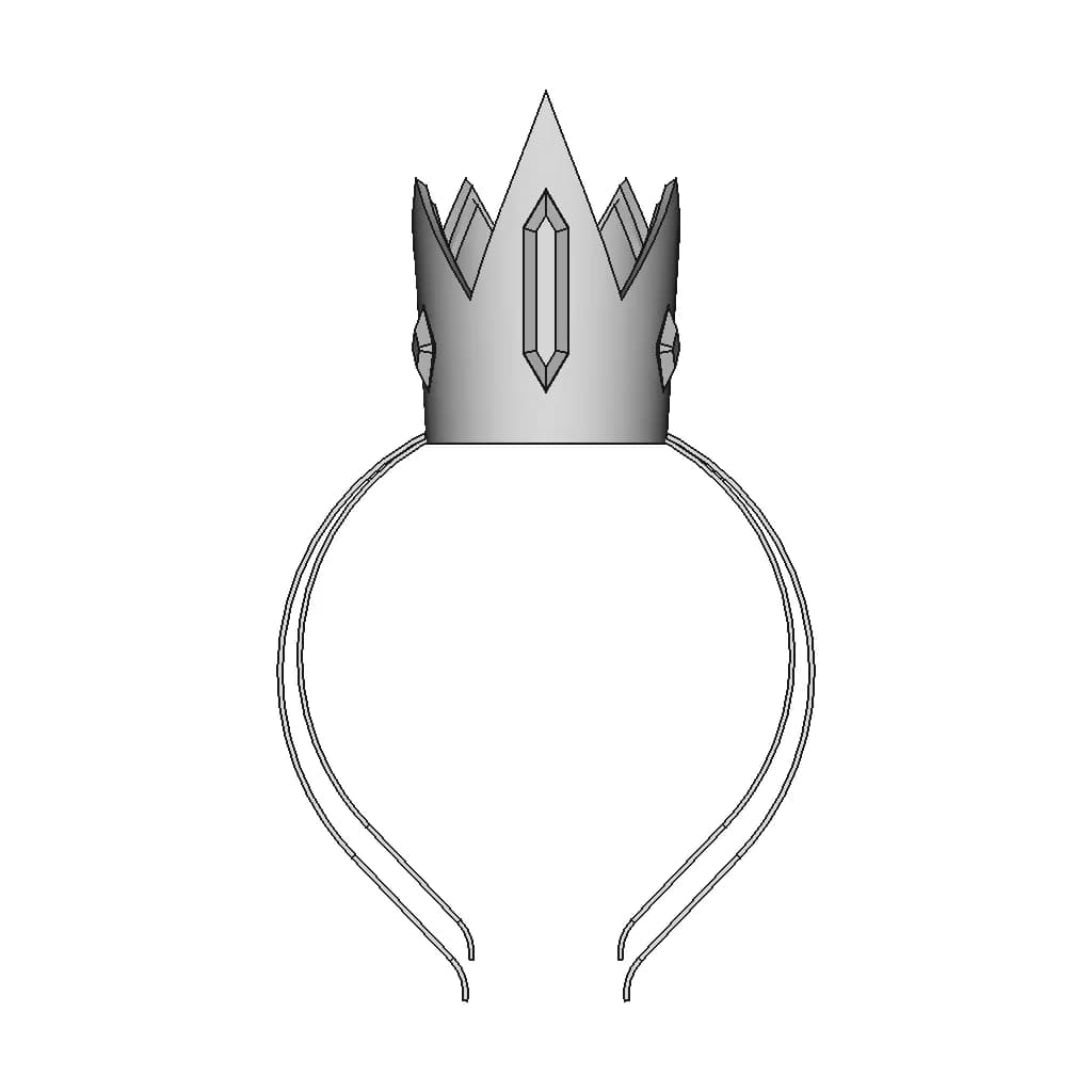Ice Queen Crown - Printable - Standard Mechanical Component_90_0_degree_snapshot
