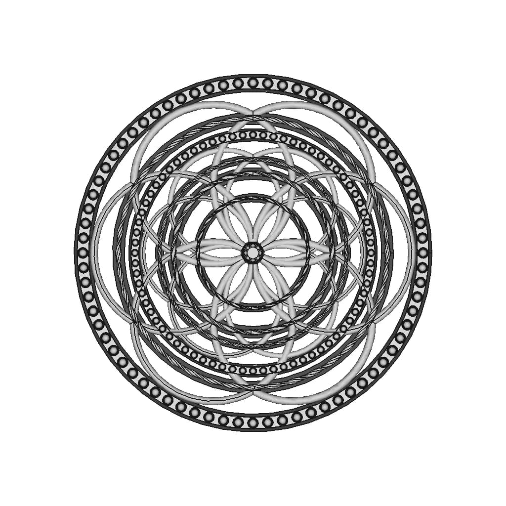 Yantra Mandala | 3D Engineering Design File_0_0_degree_snapshot