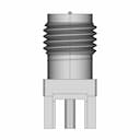 Sma Rp Female Straight Connector With Solder Attachment For Pcb - Downloadable CAD Representation_0_90_degree_snapshot
