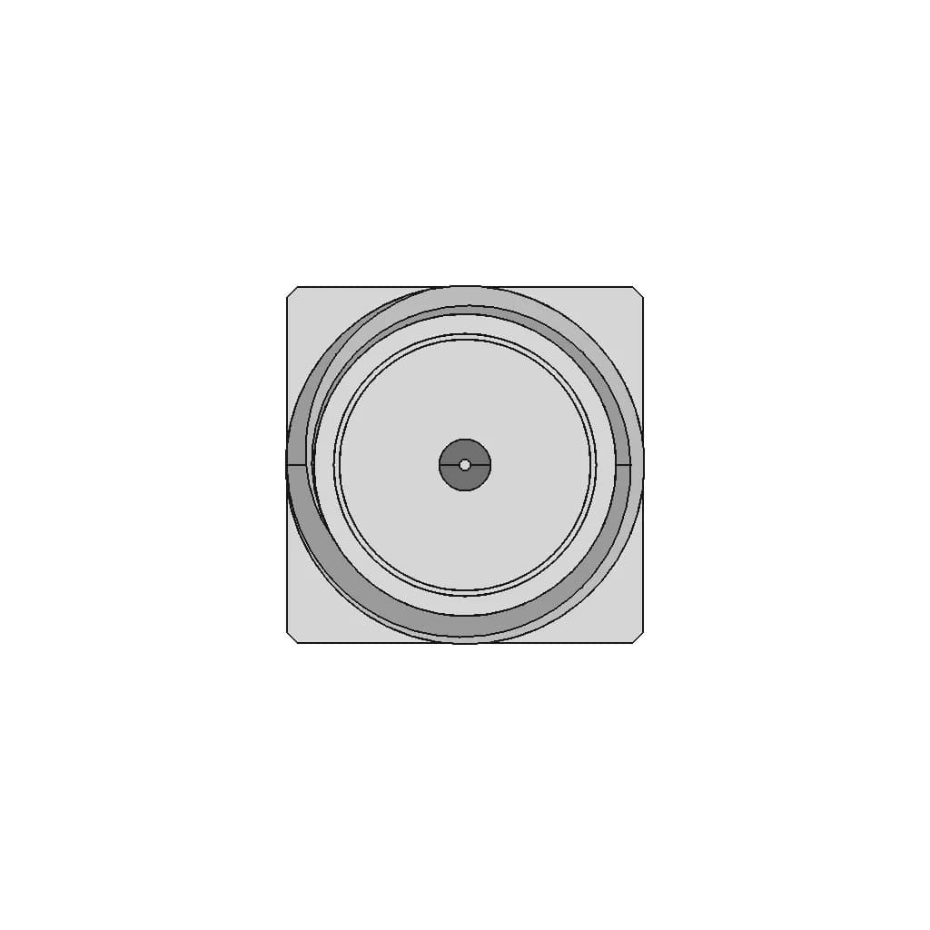 Sma Rp Female Straight Connector With Solder Attachment For Pcb - Downloadable CAD Representation_270_0_degree_snapshot