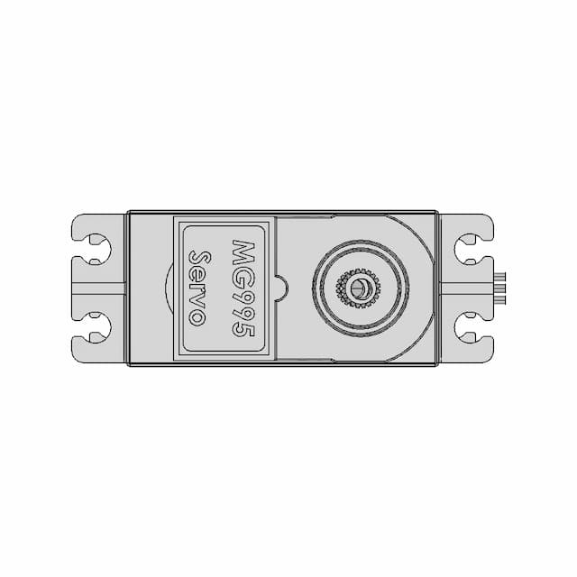 Servo Motor Mg 995 - Downloadable CAD Representation