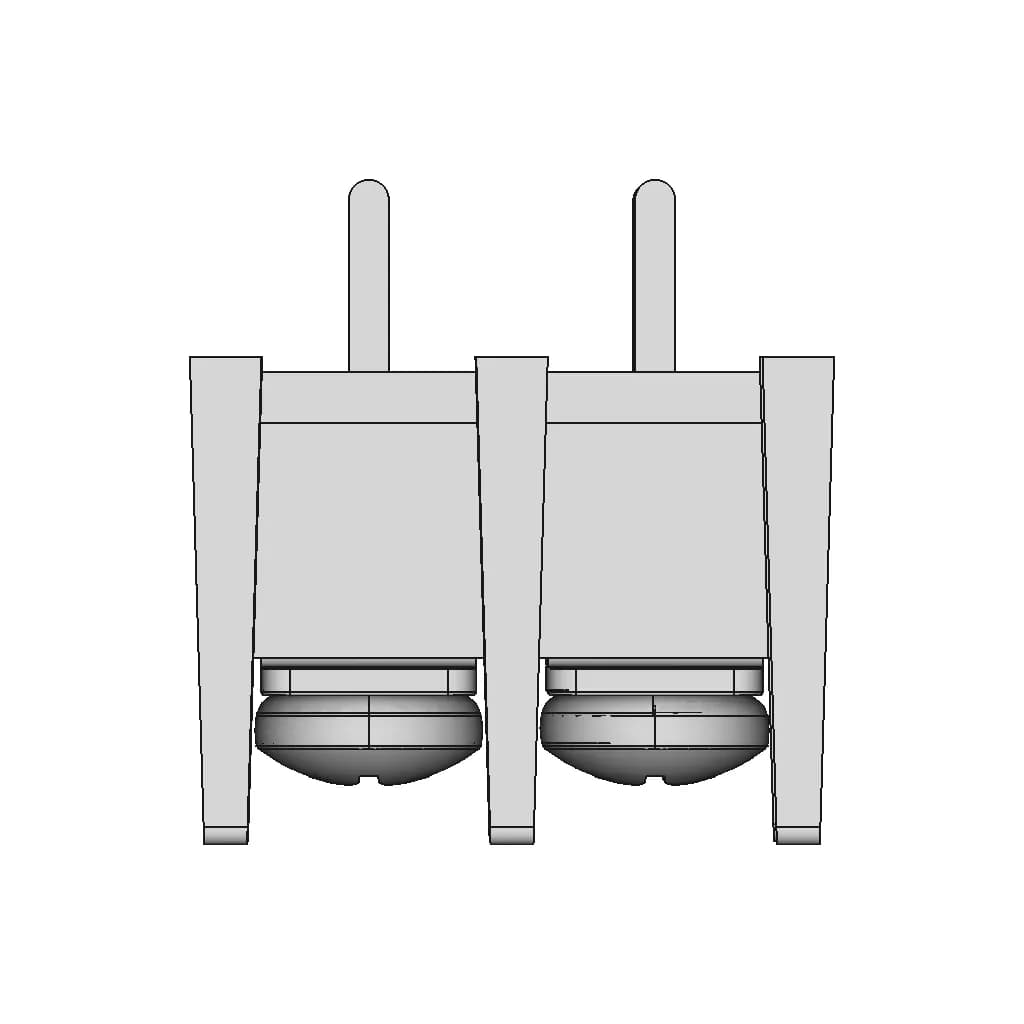 Kf55C-10.0 (Dg55C) Barrier Terminal Block (Parametric Design) | 3D Engineering Design File_270_0_degree_snapshot