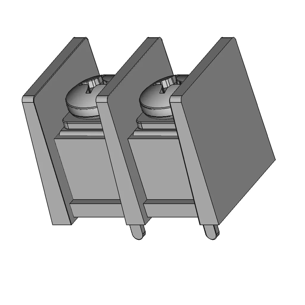 Kf55C-10.0 (Dg55C) Barrier Terminal Block (Parametric Design) | 3D Engineering Design File_60_30_degree_snapshot