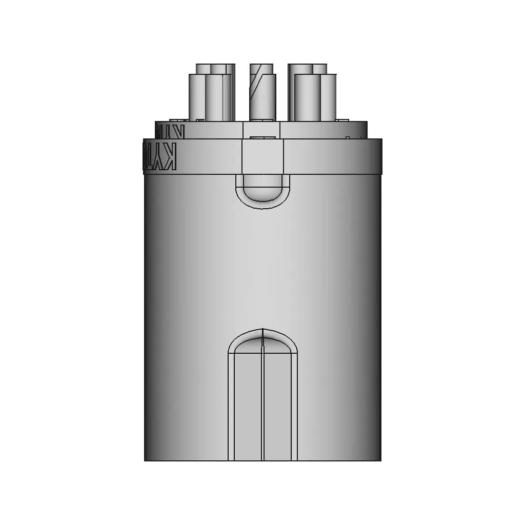 Din 8 270° (Full Size 13.2Mm) Male Plug Connector 180° Vertical Pcb - Downloadable CAD Representation_270_0_degree_snapshot