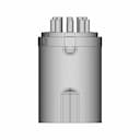 Din 8 270° (Full Size 13.2Mm) Male Plug Connector 180° Vertical Pcb - Downloadable CAD Representation_270_0_degree_snapshot