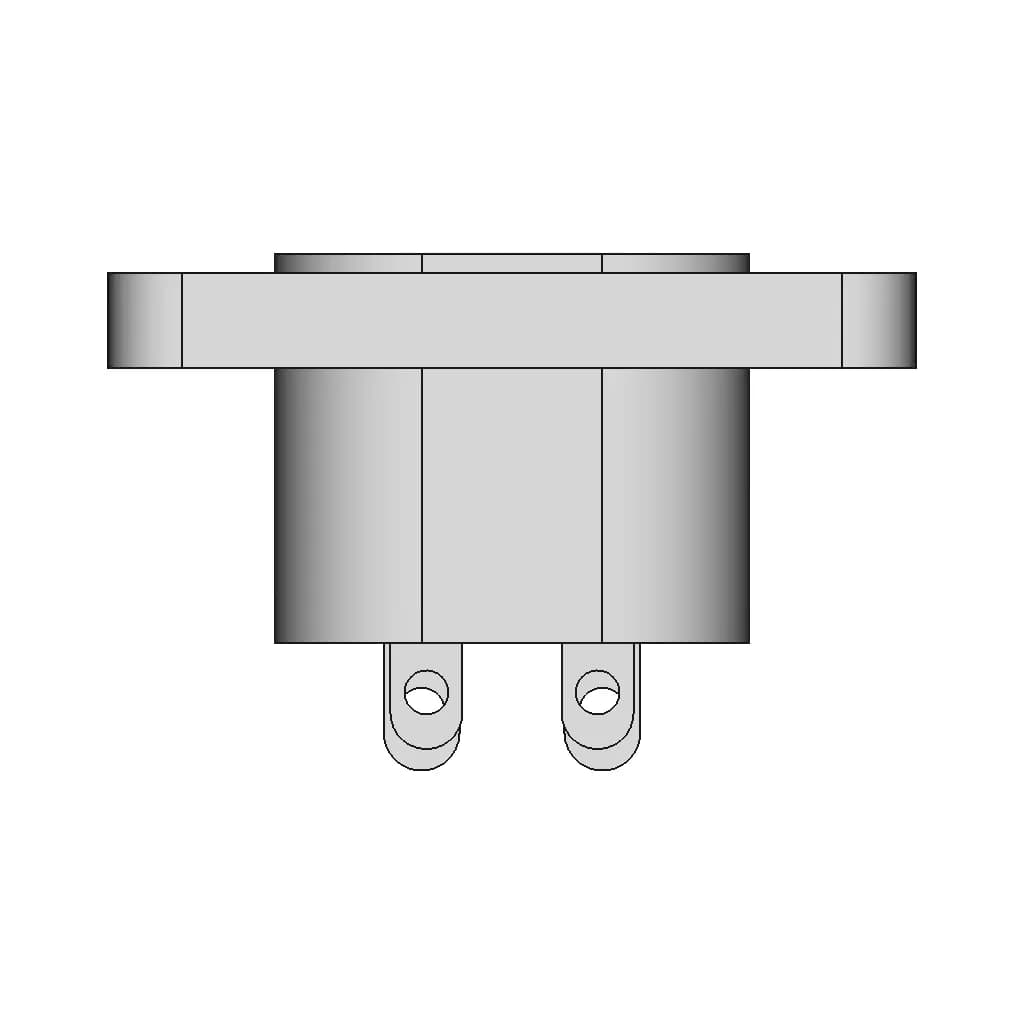 Iec C8 Mains Power Connector - Standard Mechanical Component_270_0_degree_snapshot