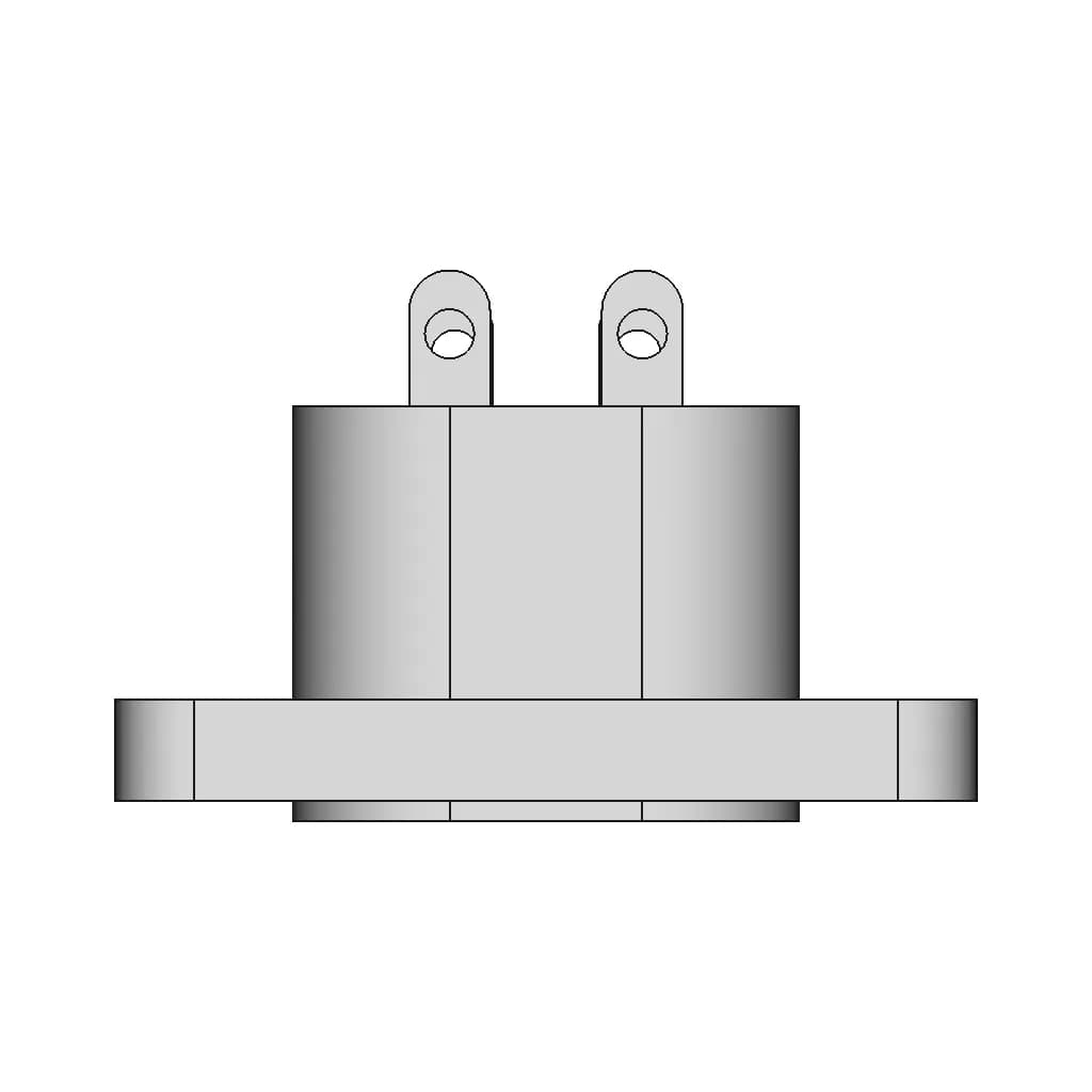 Iec C8 Mains Power Connector - Standard Mechanical Component_90_0_degree_snapshot