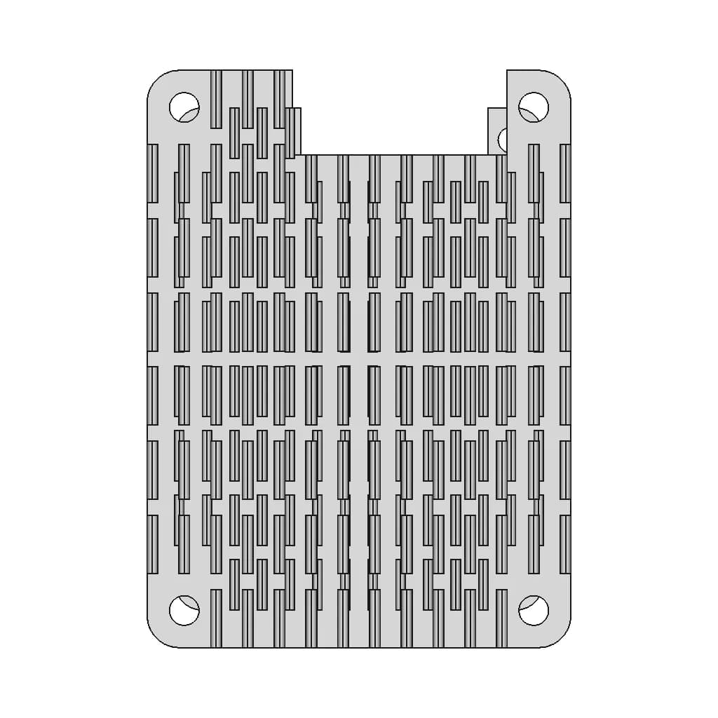 Raspberry Pi Heatsink - Downloadable CAD Representation_270_0_degree_snapshot