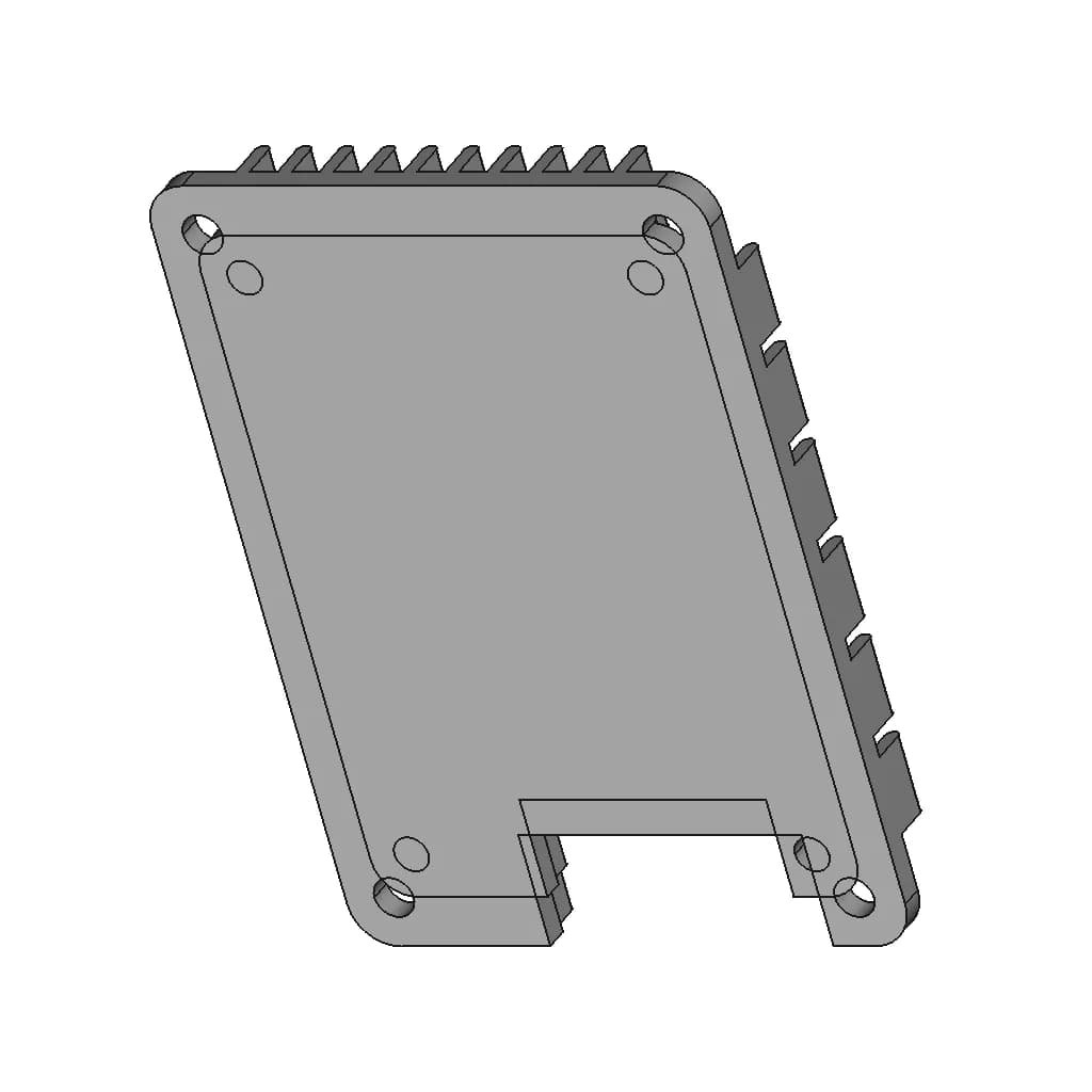 Raspberry Pi Heatsink - Downloadable CAD Representation_60_30_degree_snapshot