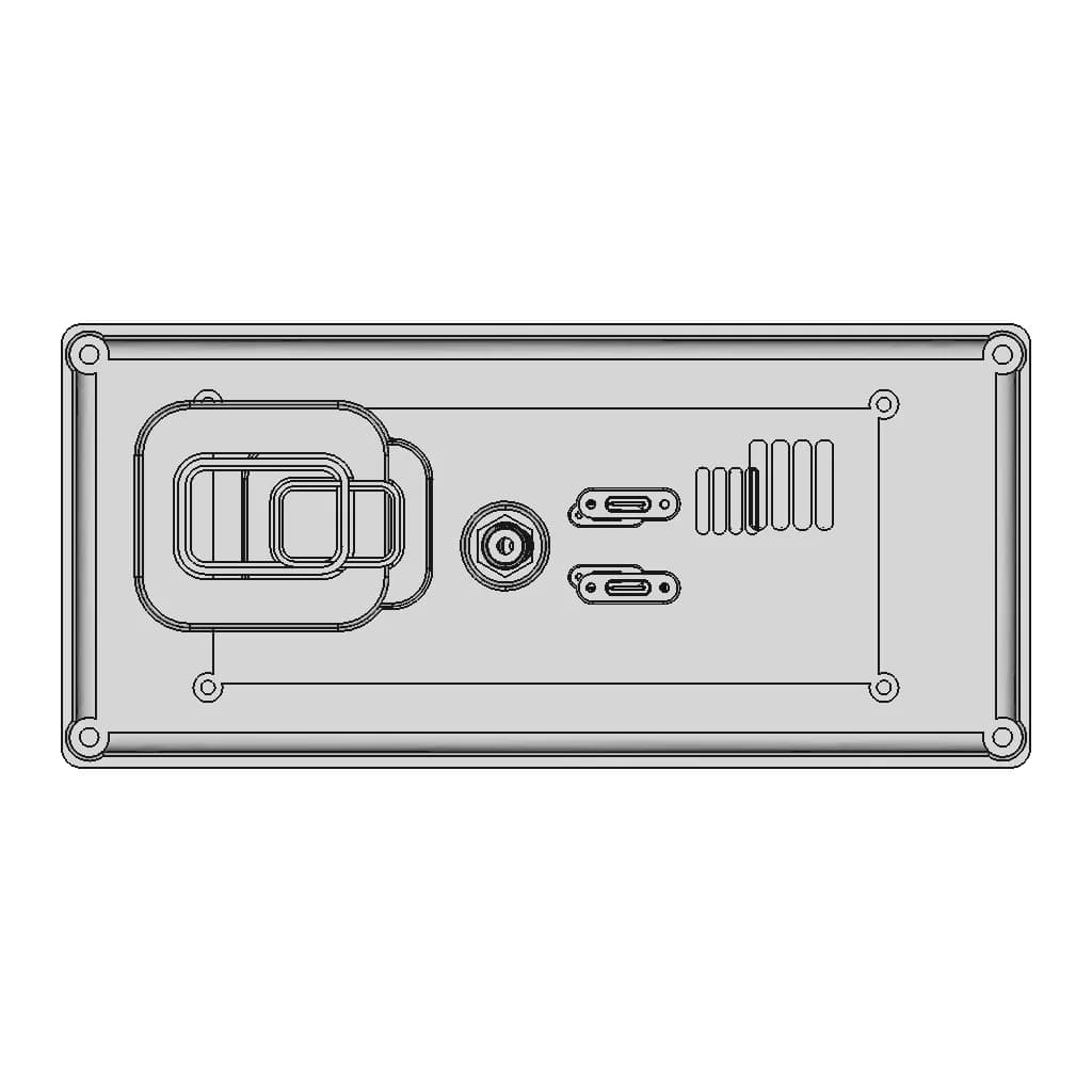 Holley 553-112 Pro Dash Display 6.86In | 3D Engineering Design File_90_0_degree_snapshot