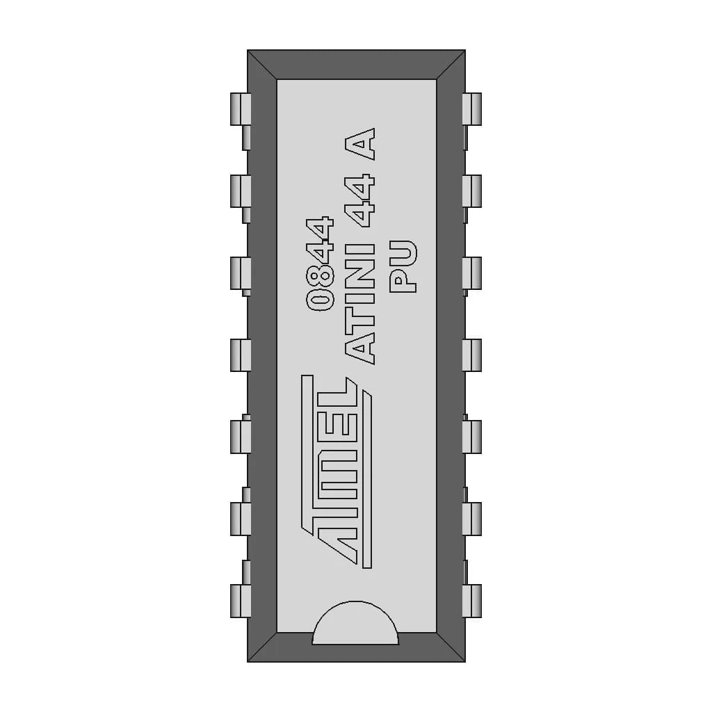 Microprozessor Atini 44 A | 3D Engineering Design File_0_0_degree_snapshot