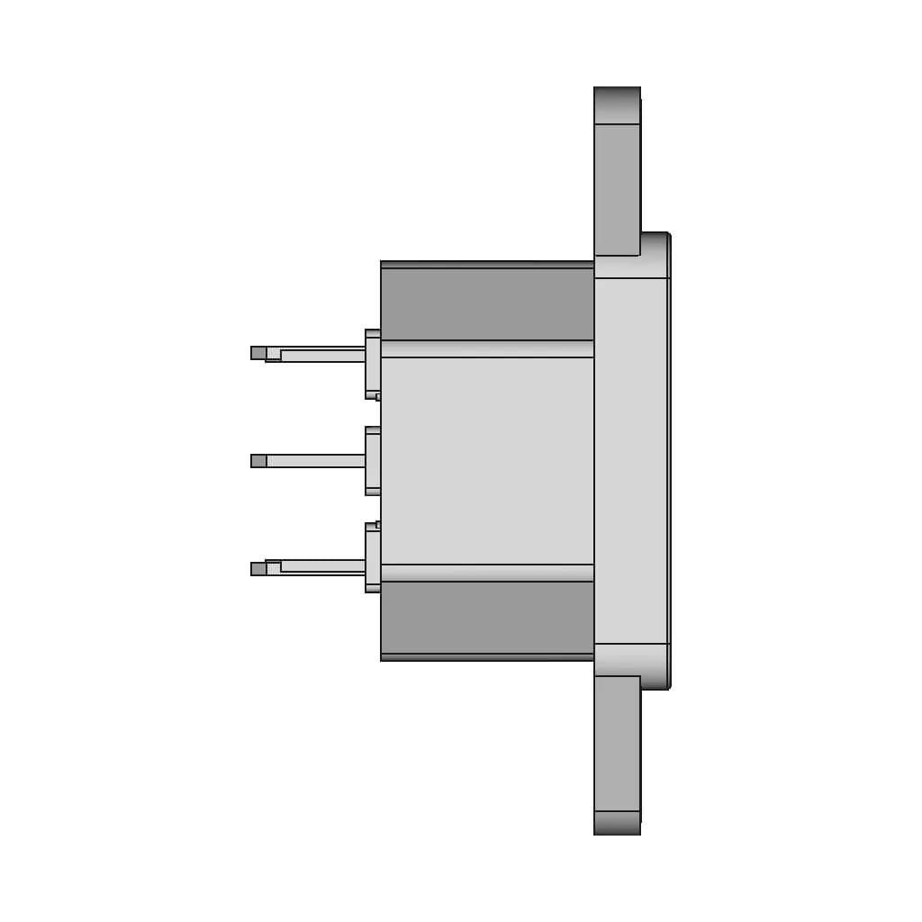 C14 Male Socket Chassis Mount 10A Iec - Downloadable CAD Representation_0_270_degree_snapshot