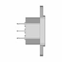 C14 Male Socket Chassis Mount 10A Iec - Downloadable CAD Representation_0_270_degree_snapshot
