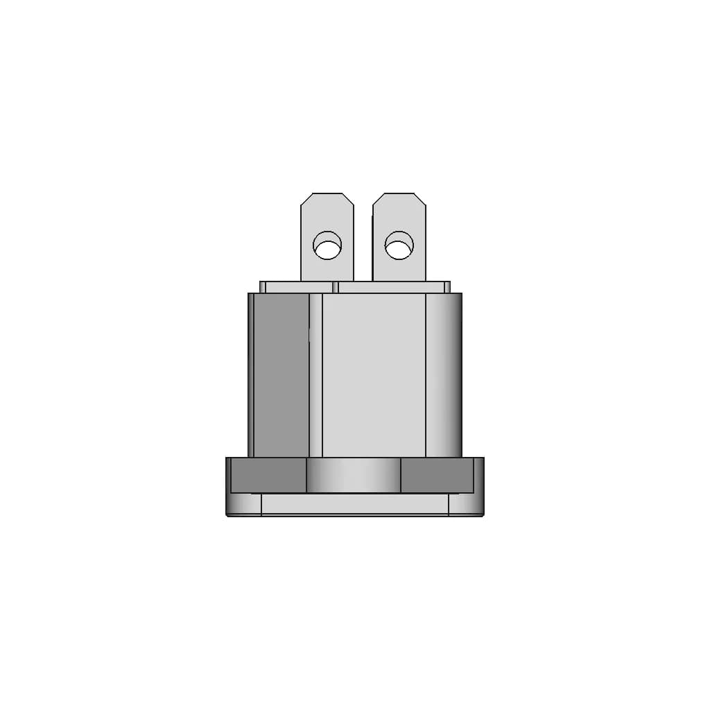 C14 Male Socket Chassis Mount 10A Iec - Downloadable CAD Representation_270_0_degree_snapshot