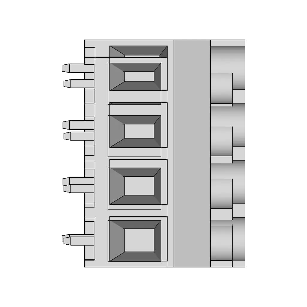 Connector Kf-76-20 - Downloadable CAD Representation_0_270_degree_snapshot