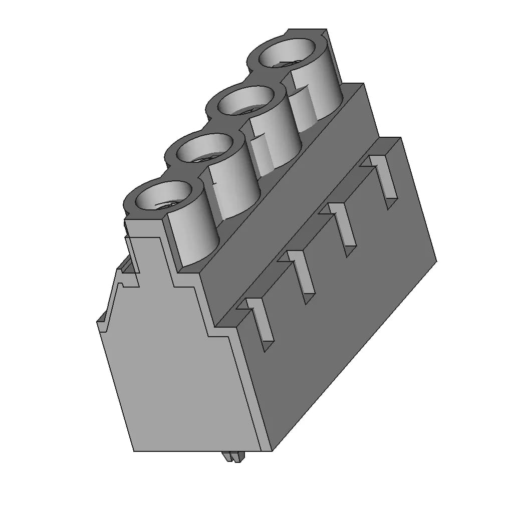 Connector Kf-76-20 - Downloadable CAD Representation_60_30_degree_snapshot