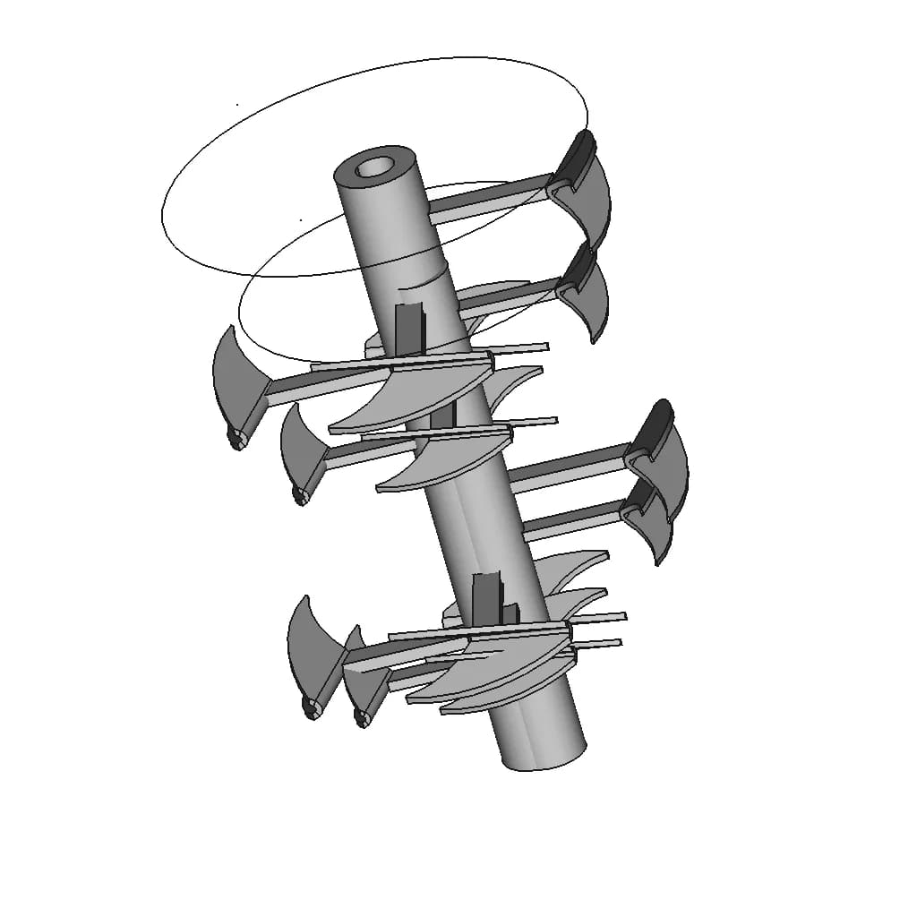 Small Mixer Axel | High-Quality CAD Model_60_30_degree_snapshot