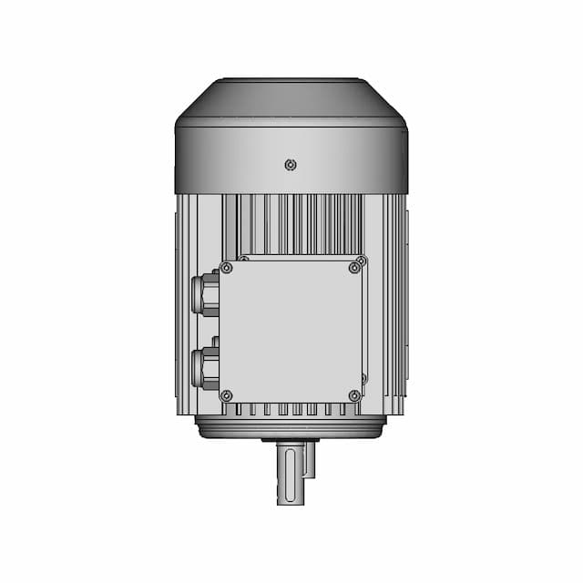 1.1Kw/1.5Hp 4 Pole 1400Rpm 19Mm Shaft Three Phase Electric Motor Reduced 80 Frame - Downloadable CAD Representation