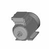 1.1Kw/1.5Hp 4 Pole 1400Rpm 19Mm Shaft Three Phase Electric Motor Reduced 80 Frame - Downloadable CAD Representation_60_30_degree_snapshot