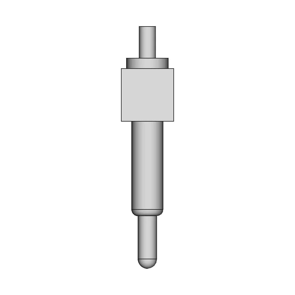 Spring Loaded Pogo Pin Connector Single Row 2.54Mm Pitch | High-Quality CAD Model_270_0_degree_snapshot